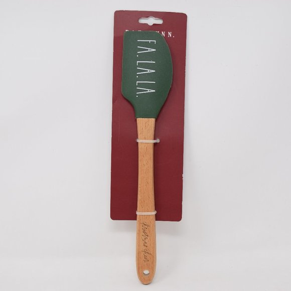 Rae Dunn Fa La La Spatula Bakeware Baking Green Christmas Cheer New Meal Prep - Picture 1 of 6